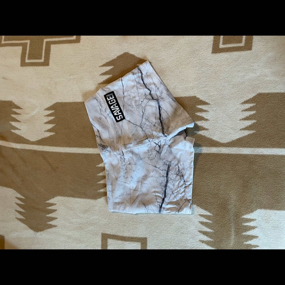 SAVAGE Barbell Booty Shorts ❤️🏴